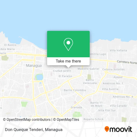 Don Queque Tenderi map