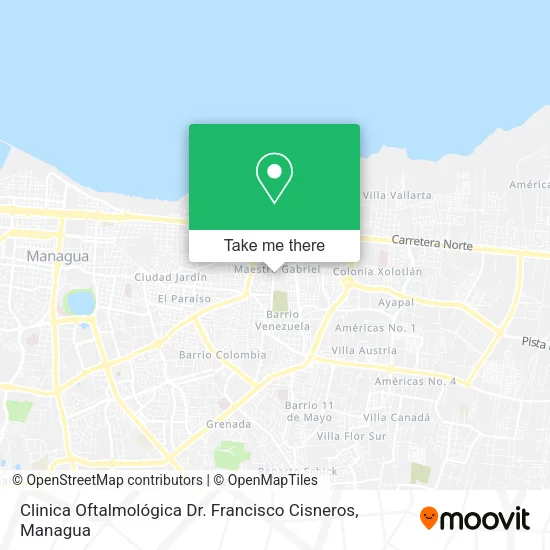 Clinica Oftalmológica Dr. Francisco Cisneros map