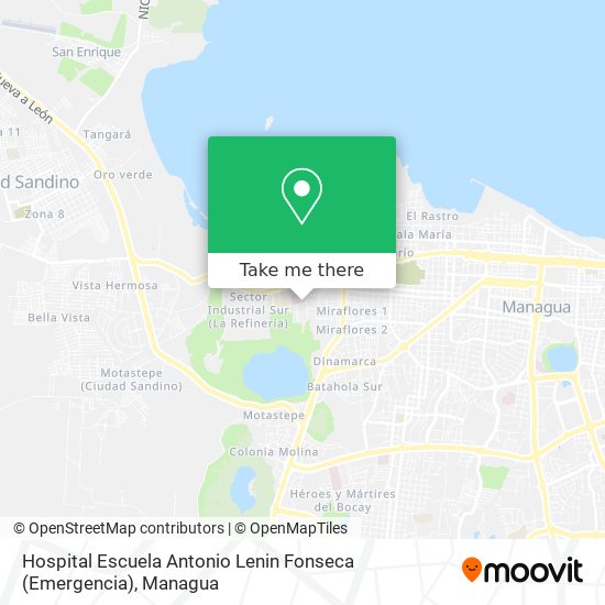 Hospital Escuela Antonio Lenin Fonseca (Emergencia) map