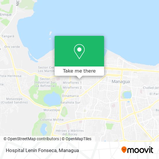 Hospital Lenín Fonseca map
