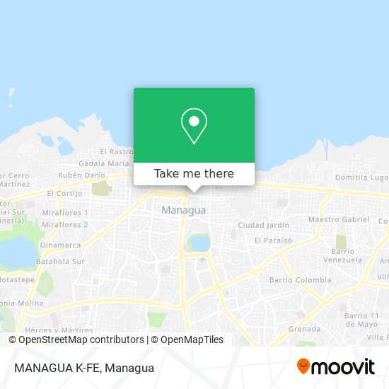 MANAGUA K-FE map