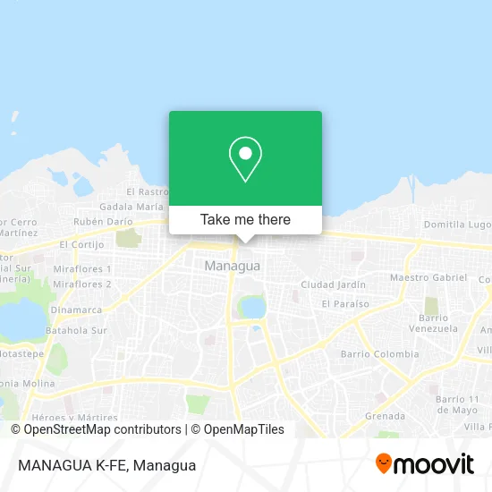 Mapa de MANAGUA K-FE