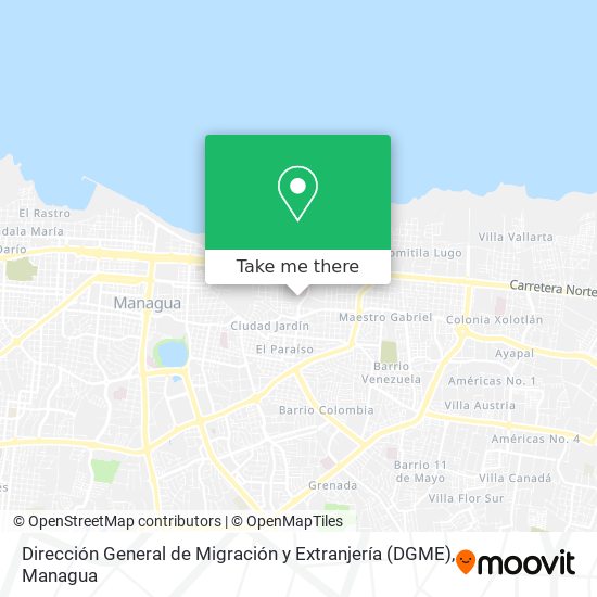 Dirección General de Migración y Extranjería (DGME) map