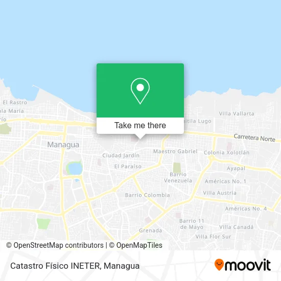 Mapa de Catastro Físico INETER
