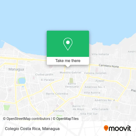 Colegio Costa Rica map