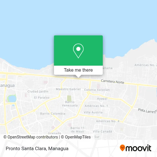 Pronto Santa Clara map