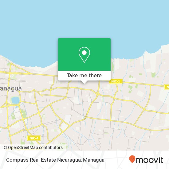 Compass Real Estate Nicaragua map