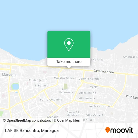 LAFISE Bancentro map