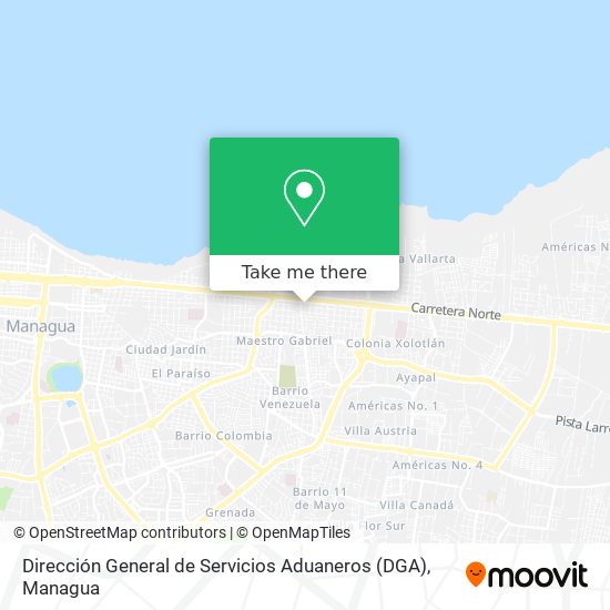 Dirección General de Servicios Aduaneros (DGA) map