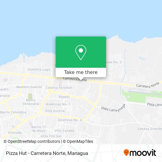 Pizza Hut - Carretera Norte map