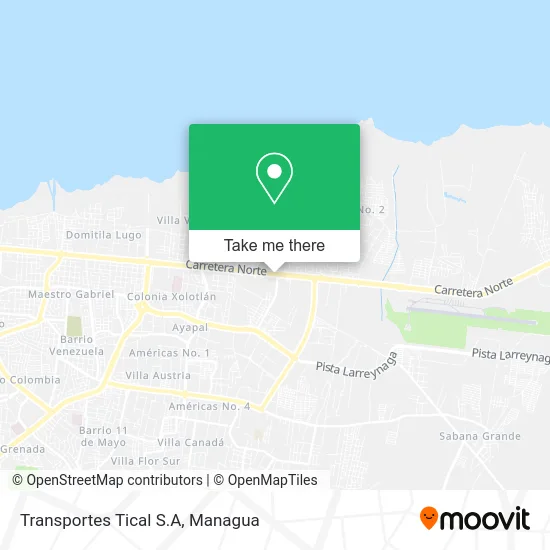 Transportes Tical S.A map