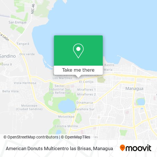 American Donuts Multicentro las Brisas map