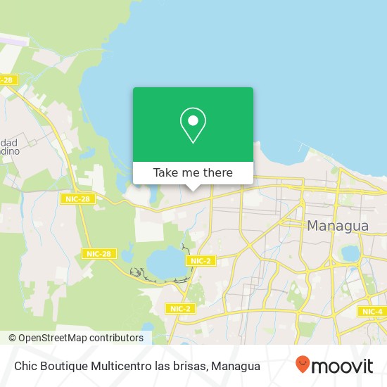 Chic Boutique Multicentro las brisas map