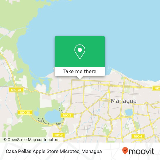 Casa Pellas Apple Store Microtec map