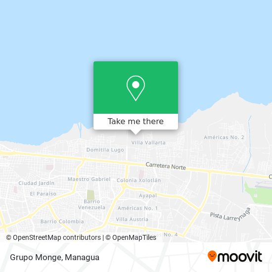 Grupo Monge map