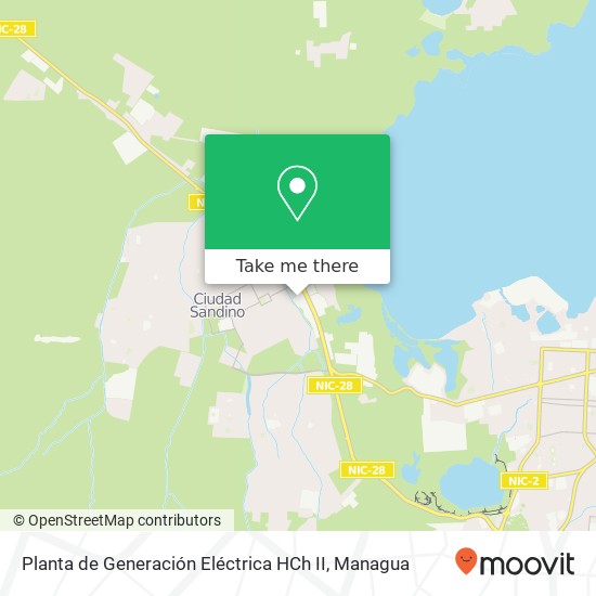 Planta de Generación Eléctrica HCh II map