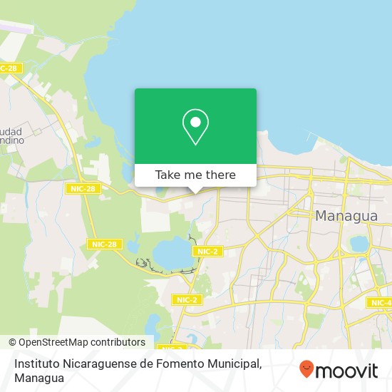 Instituto Nicaraguense de Fomento Municipal map
