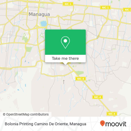 Bolonia Printing Camino De Oriente map
