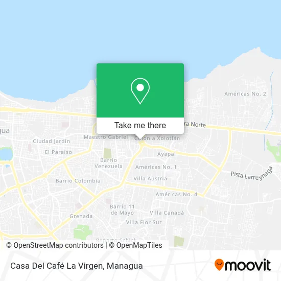 Casa Del Café La Virgen map