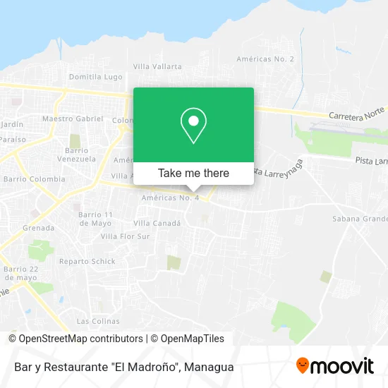 Mapa de Bar y Restaurante "El Madroño"