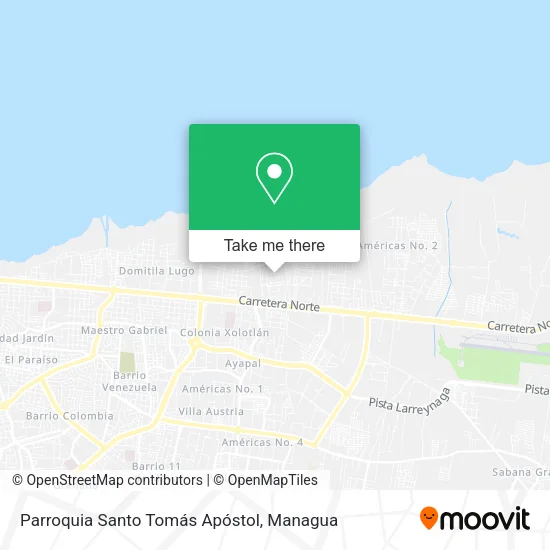 Mapa de Parroquia Santo Tomás Apóstol