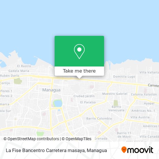 La Fise Bancentro Carretera masaya map