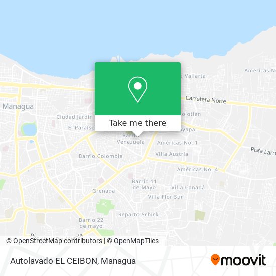 Autolavado EL CEIBON map
