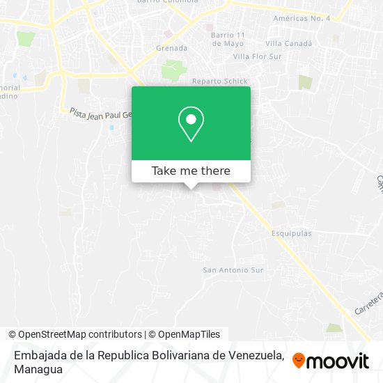 Embajada de la Republica Bolivariana de Venezuela map