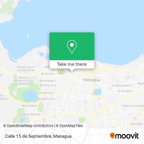 Mapa de Calle 15 de Septiembre