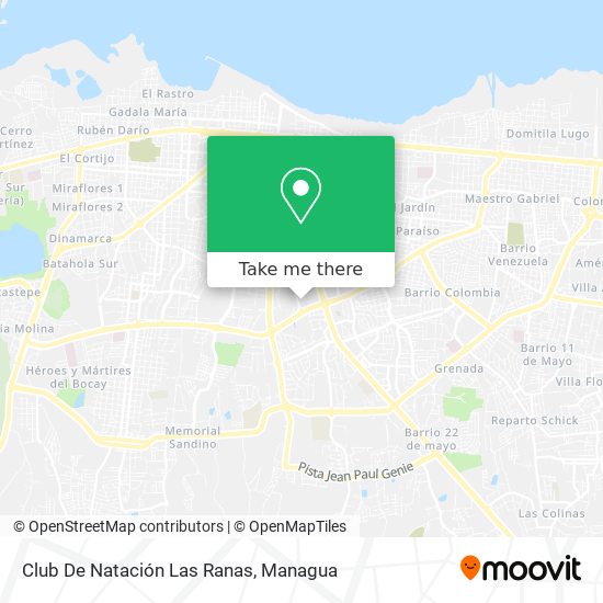 Club De Natación Las Ranas map