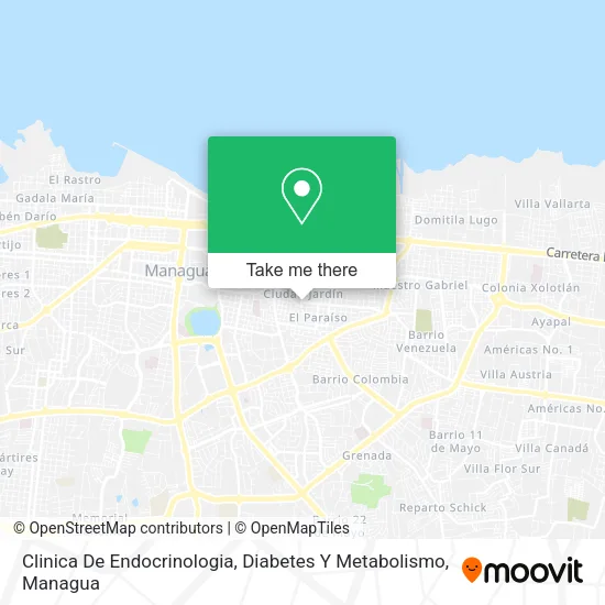 Mapa de Clinica De Endocrinologia, Diabetes Y Metabolismo