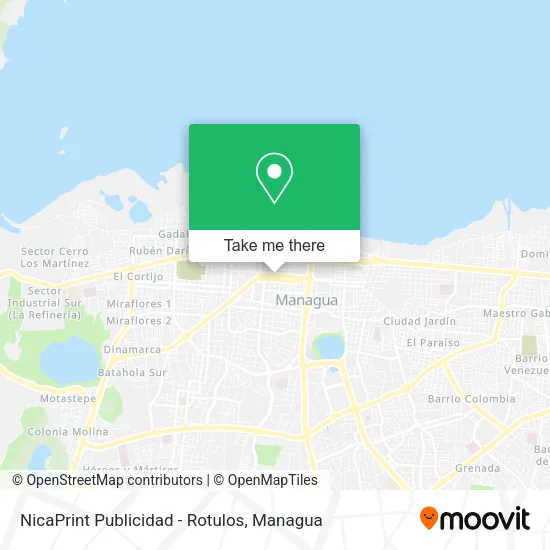 Mapa de NicaPrint Publicidad - Rotulos