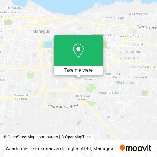 Academia de Enseñanza de Ingles ADEI map