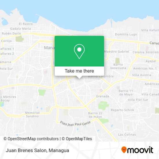 Mapa de Juan Brenes Salon