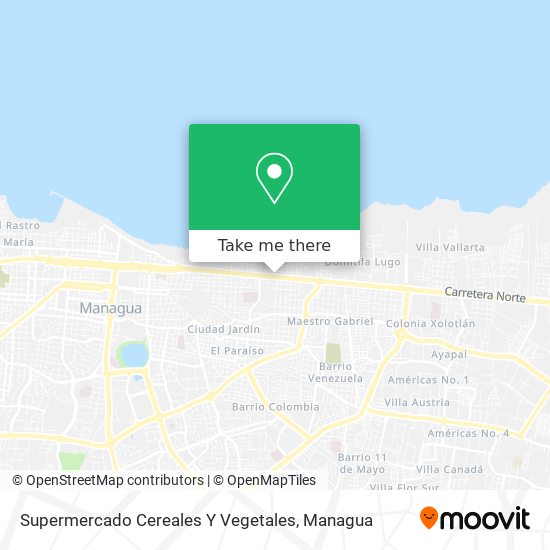 Mapa de Supermercado Cereales Y Vegetales