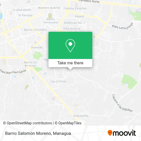 Mapa de Barrio Salomón Moreno