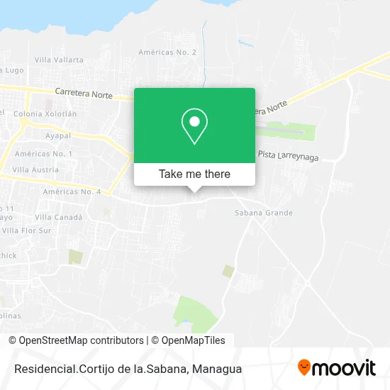 Mapa de Residencial.Cortijo de la.Sabana