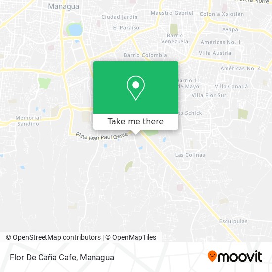 Flor De Caña Cafe map