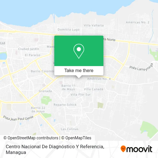 Mapa de Centro Nacional De Diagnóstico Y Referencia