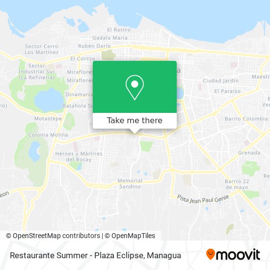 Restaurante Summer - Plaza Eclipse map