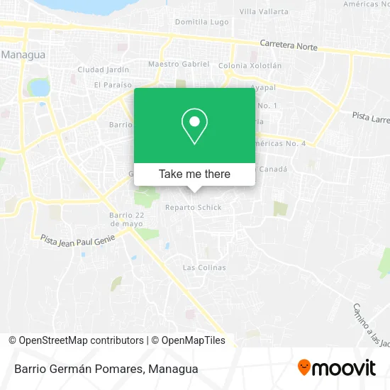 Barrio Germán Pomares map