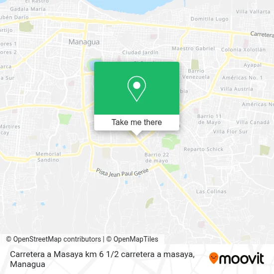 Carretera a Masaya km 6 1 / 2 carretera a masaya map