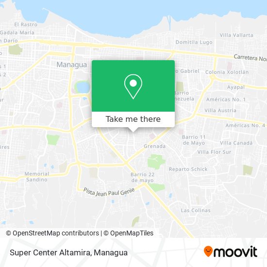 Super Center Altamira map