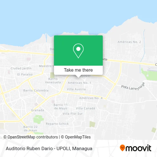 Auditorio Ruben Dario - UPOLI map