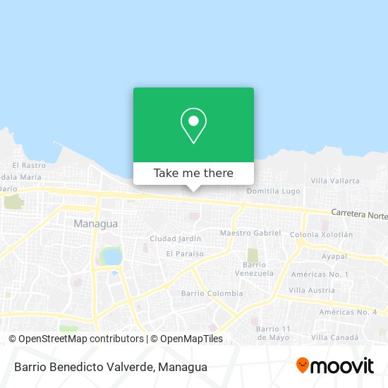 Mapa de Barrio Benedicto Valverde