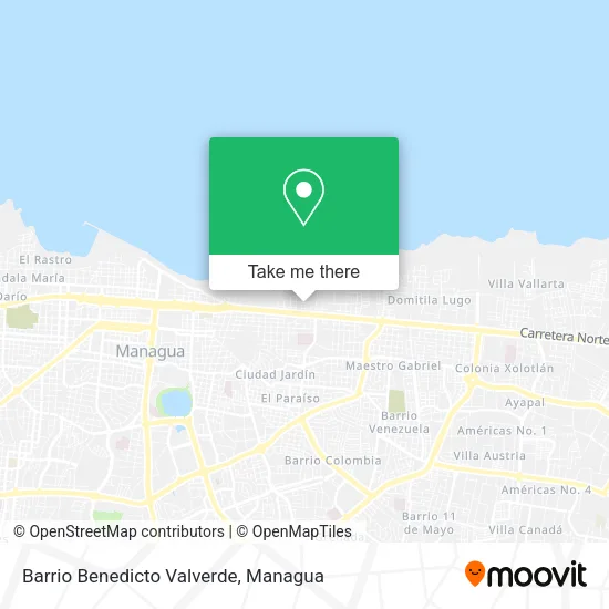 Barrio Benedicto Valverde map