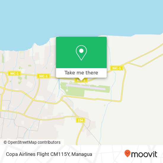Copa Airlines Flight CM115Y map