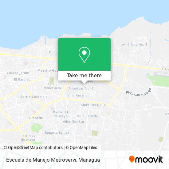 Escuela de Manejo Metroservi map