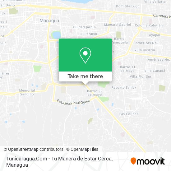 Tunicaragua.Com - Tu Manera de Estar Cerca map