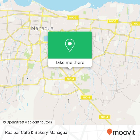 Roalbar Cafe & Bakery, 23 Avenida SE Distrito I, Managua map